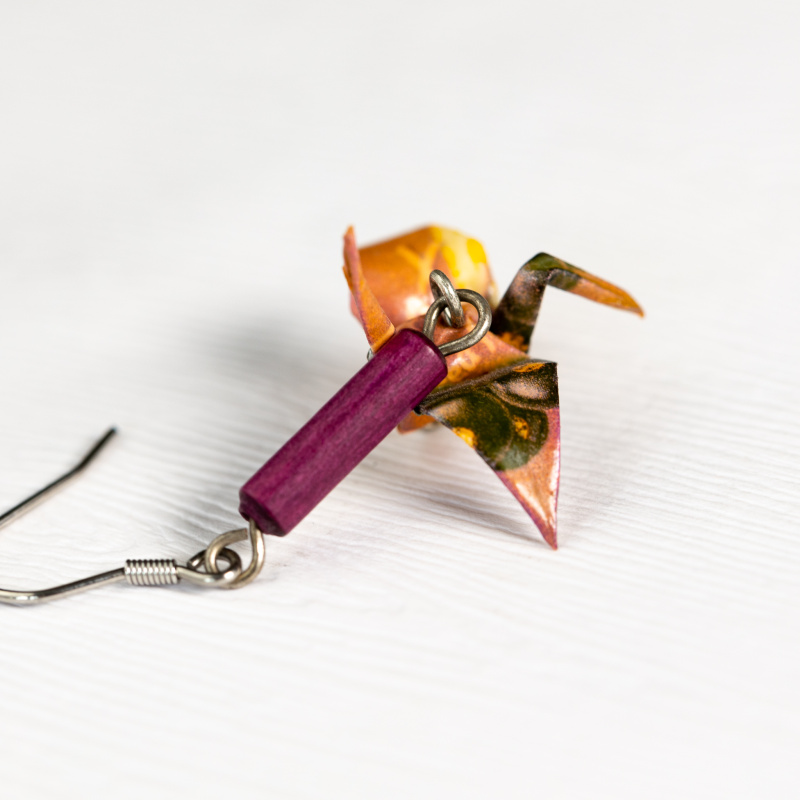 Náušnice "Rybízové" (jeřáb)