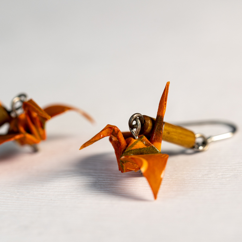 Náušnice "Sladká třešeň OLD" (jeřáb)