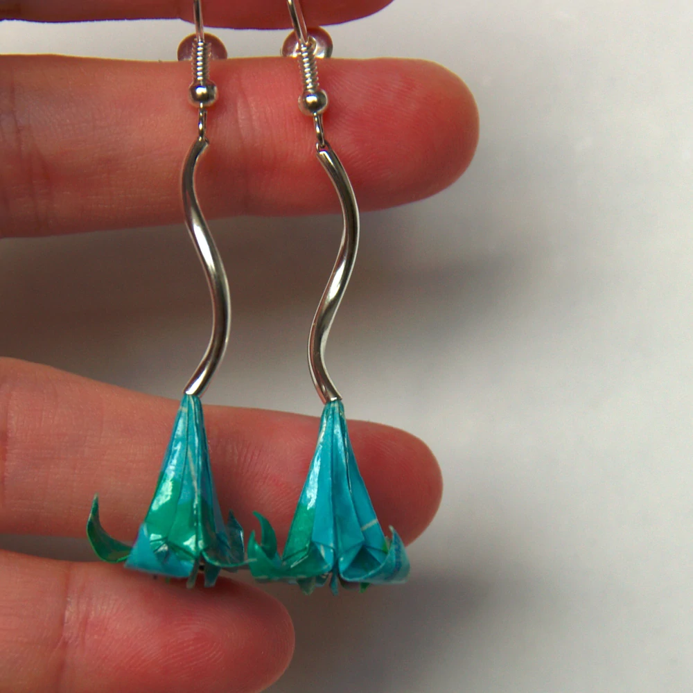 Náušnice "Pro vílu Leknínu" (lilie)