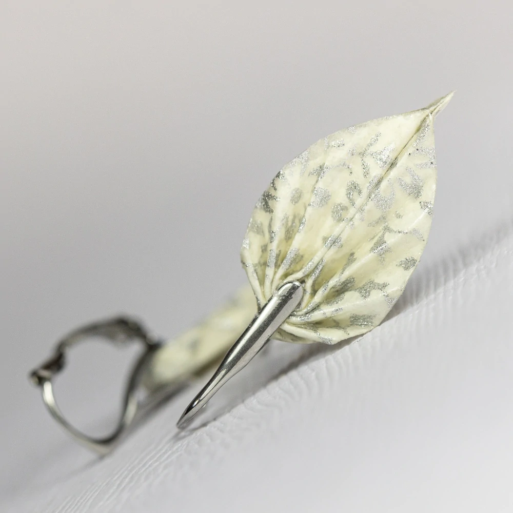 Náušnice "Stříbrné květy" (listy)