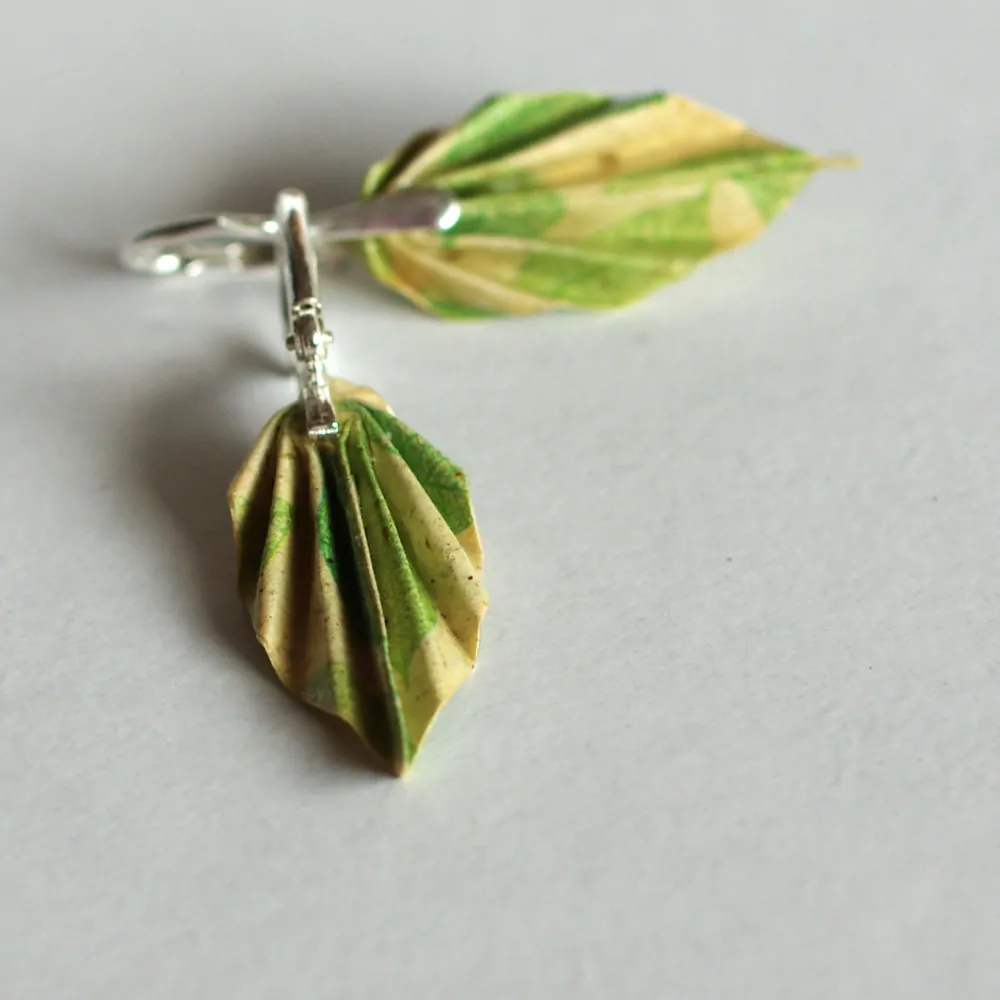 Náušnice "Čajové lístky" (listy)