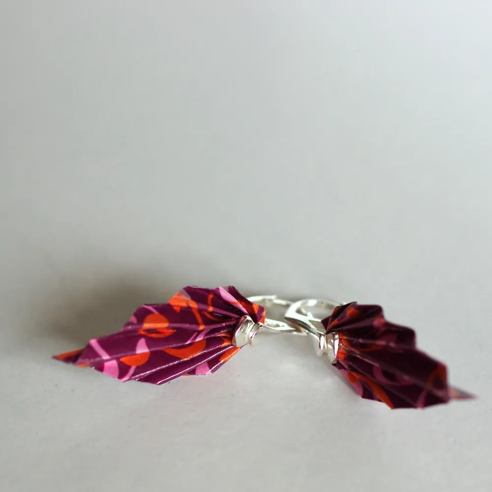 Náušnice "Ostružinová" (listy)