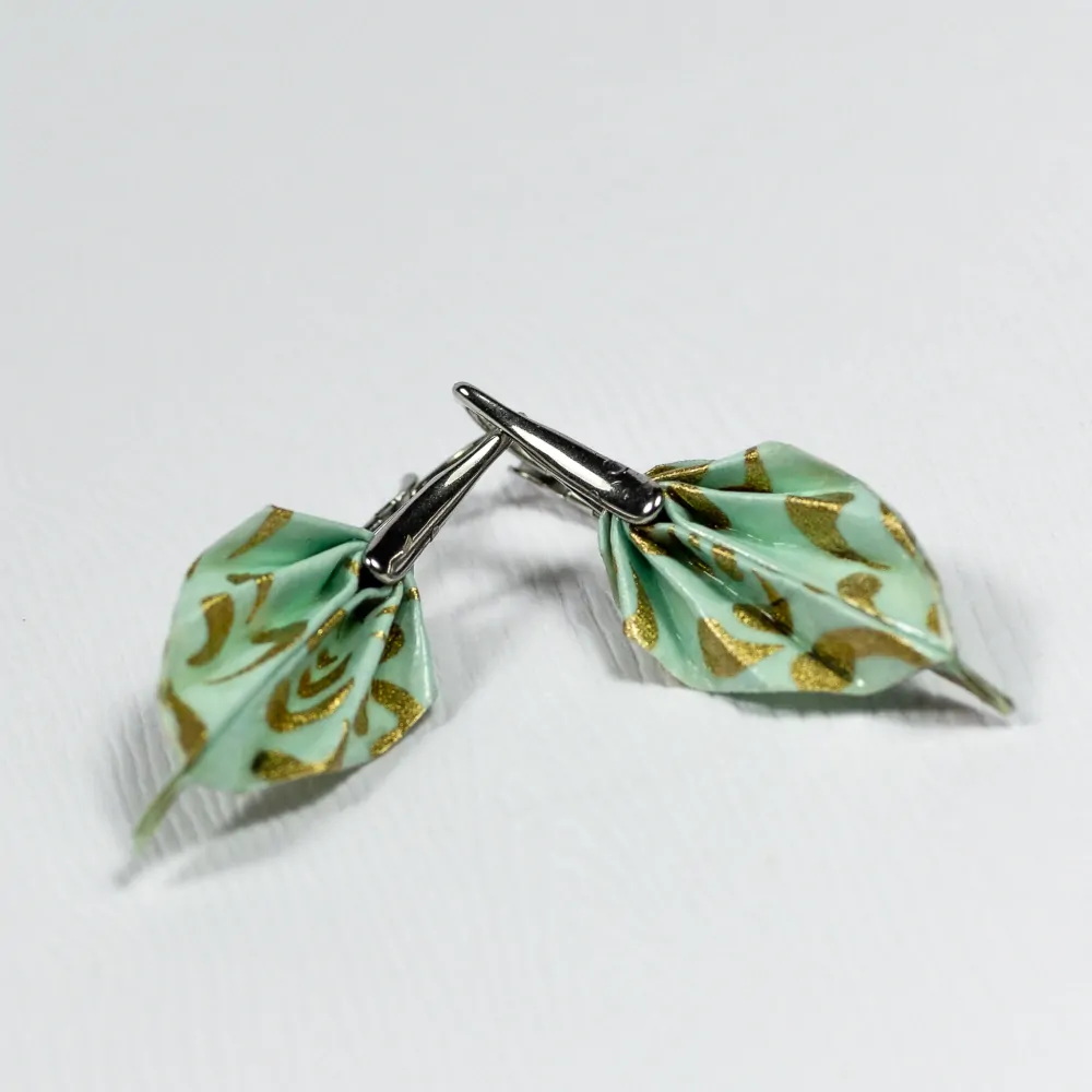 Náušnice "Elegance v blankytu" (listy)