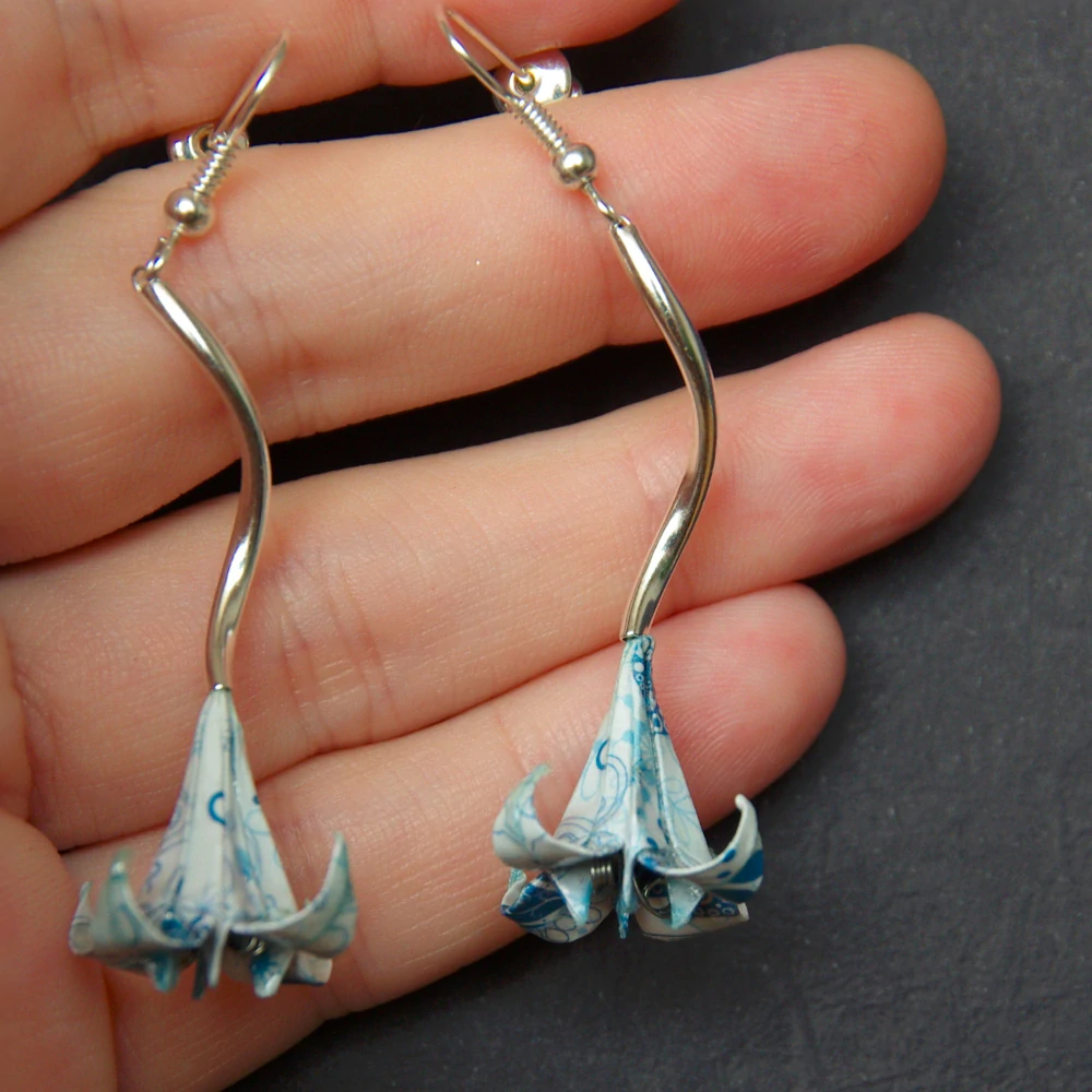 Náušnice "Sněhové vločky" (lilie)