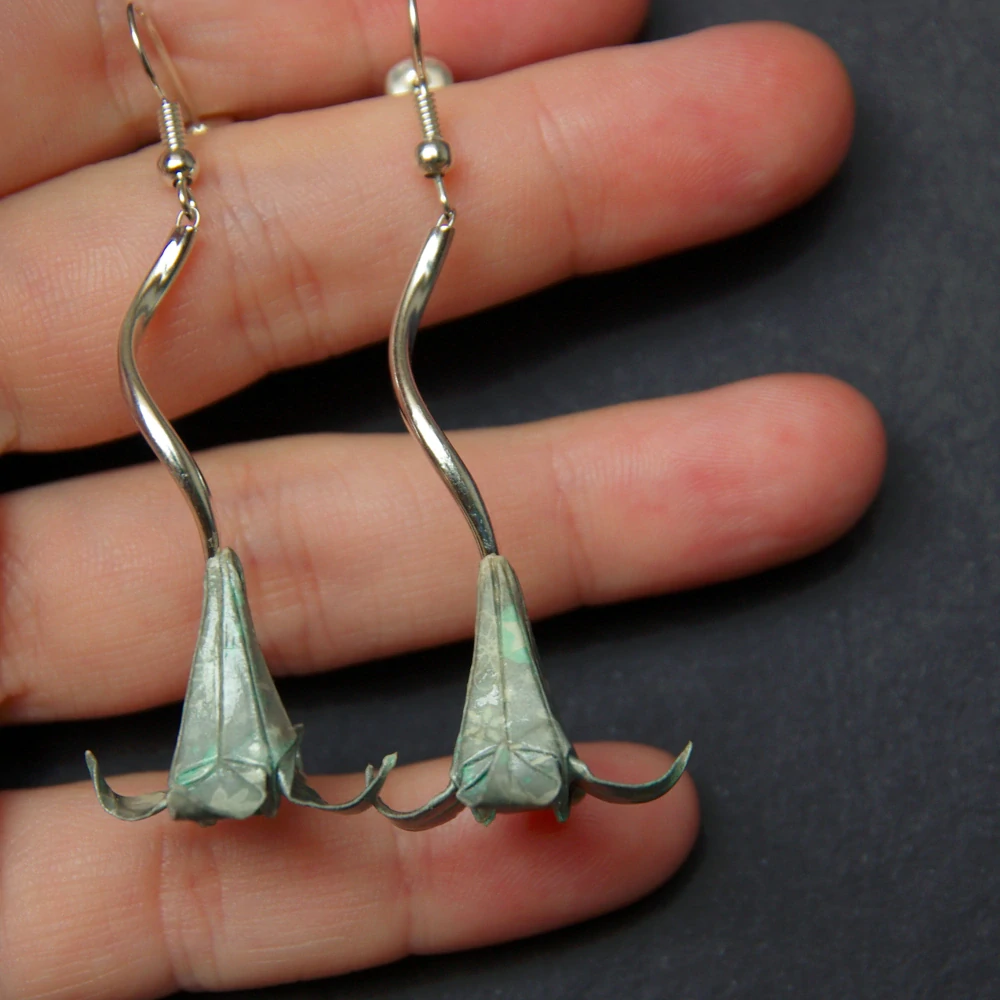 Náušnice "Stříbrné vánoce" (lilie)