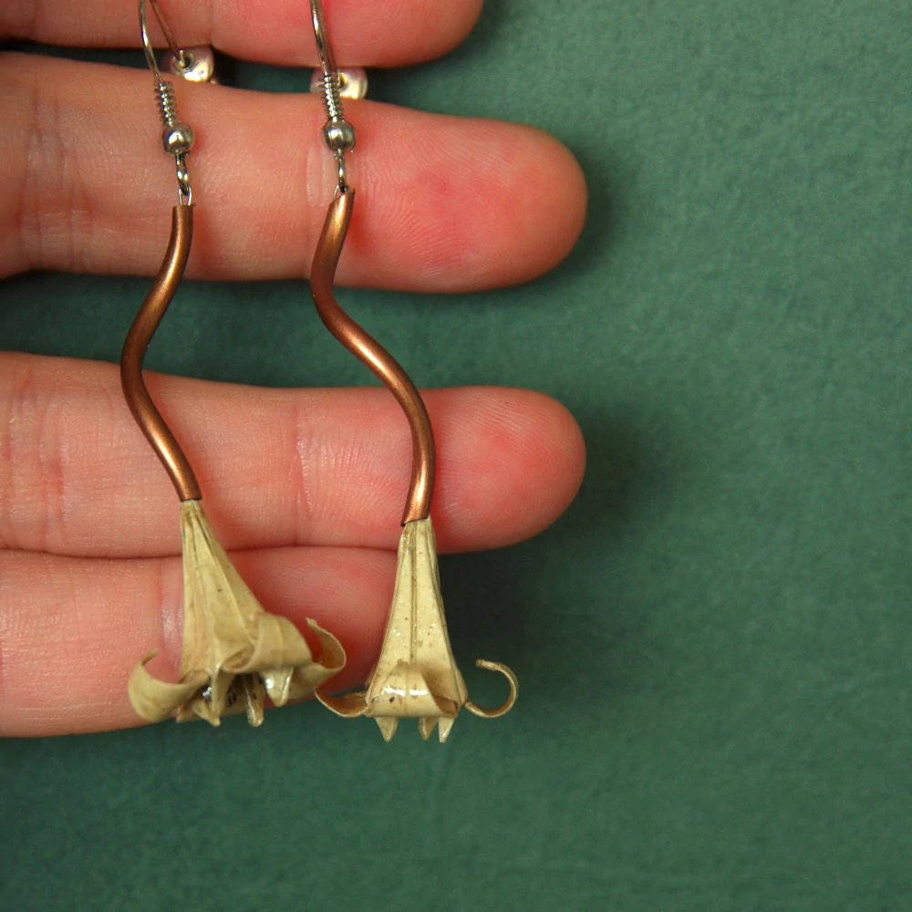 Náušnice "Pro matku Zemi" (lilie)