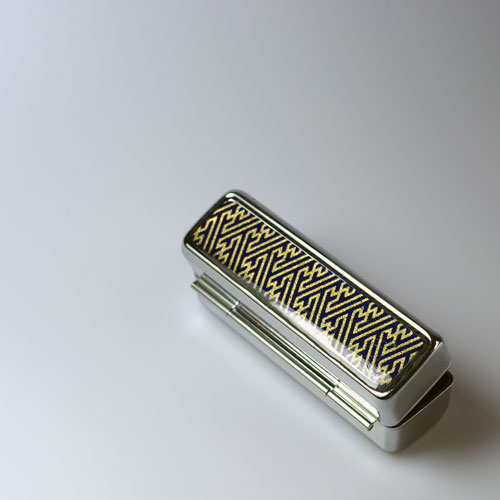 "Modrá cesta bludištěm" (krabička na rtěnku)