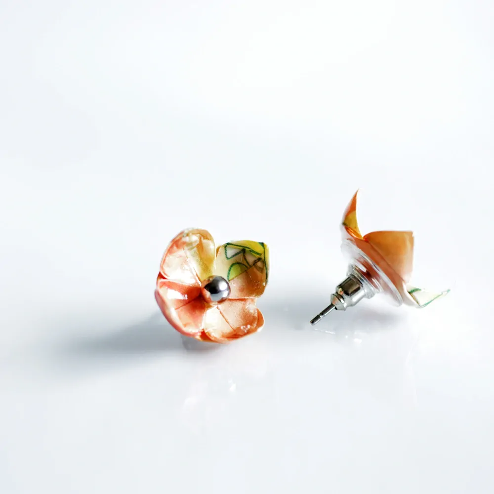 Náušnice "Jarní louka v květu" (lotos)