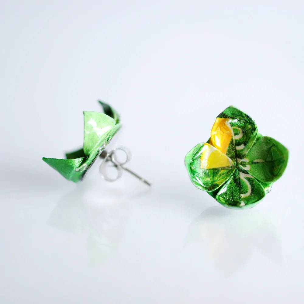 Náušnice "Máta s citrónem" (lotos)