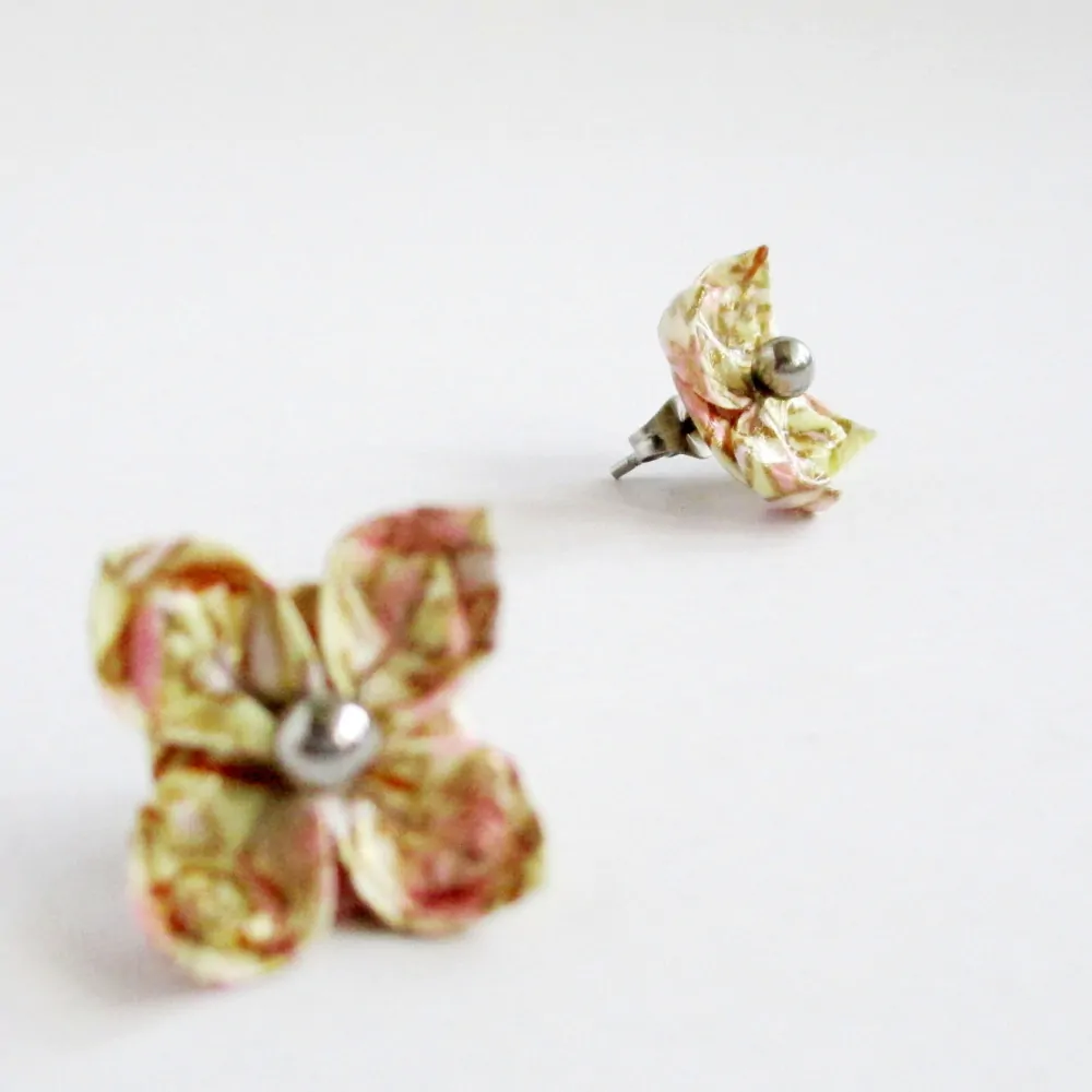 Náušnice "Růžové snění" (lotos)