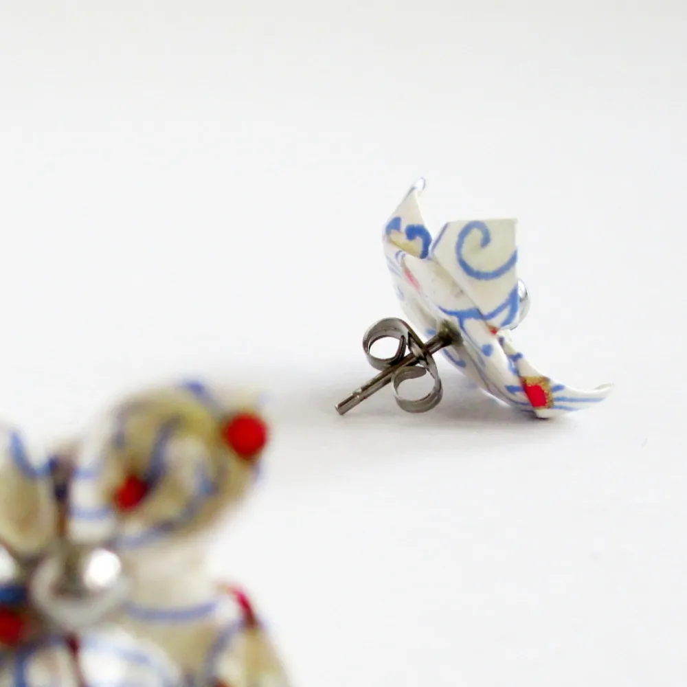 Náušnice "Křehké linky" (lotos)