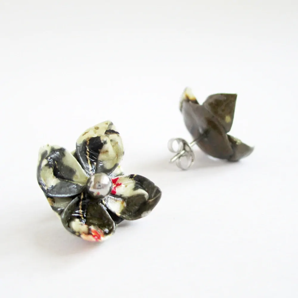 Náušnice "Sakurová romance" (lotos)