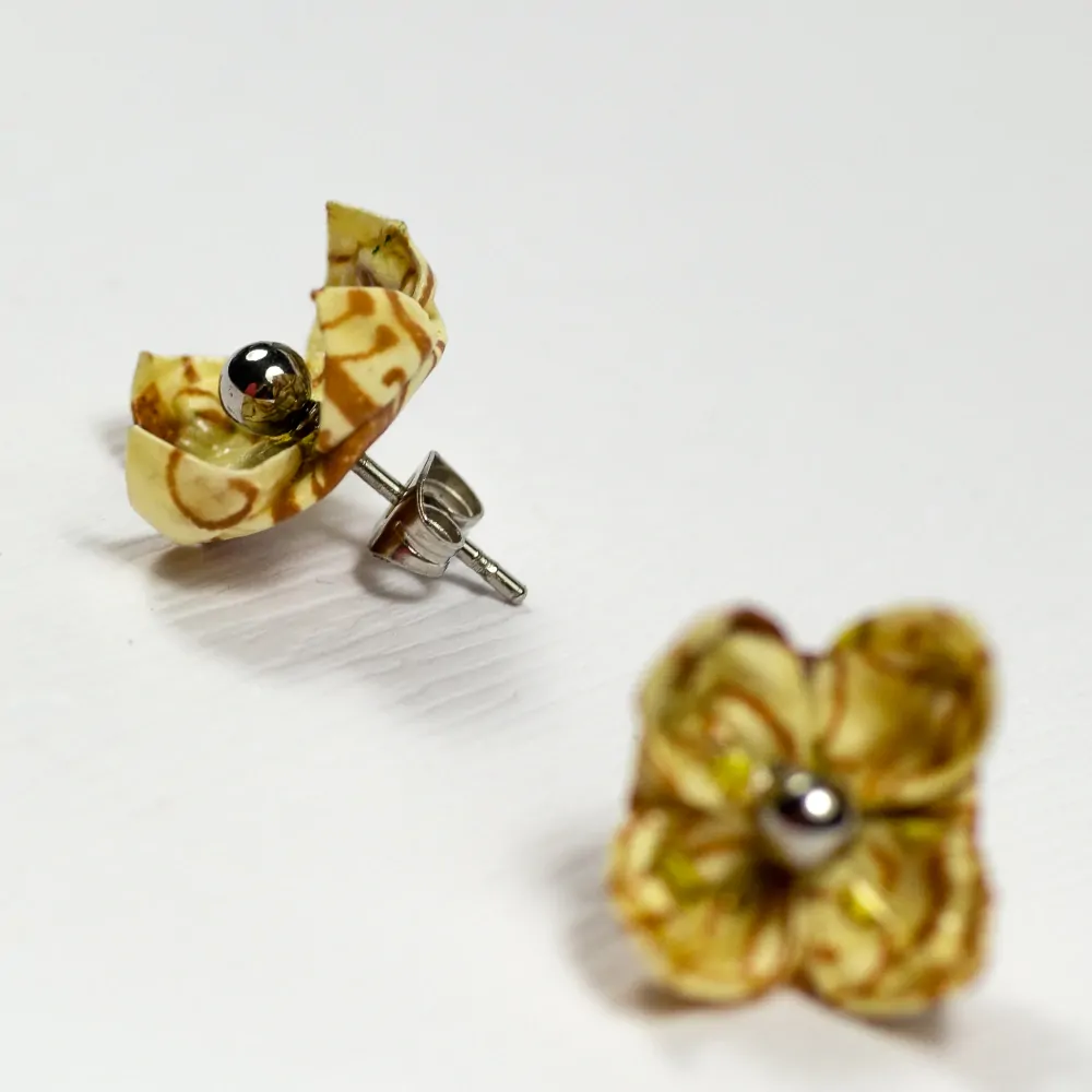 Náušnice "Něžná kresba" (lotos)