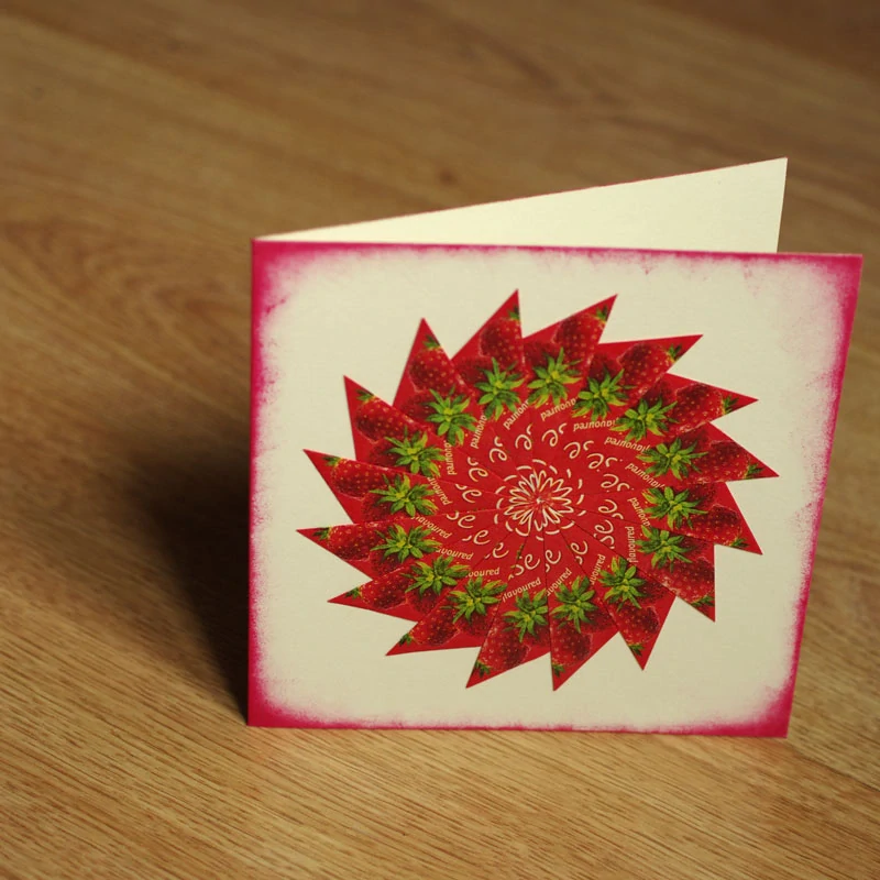 Přání "Náruč plná jahod"