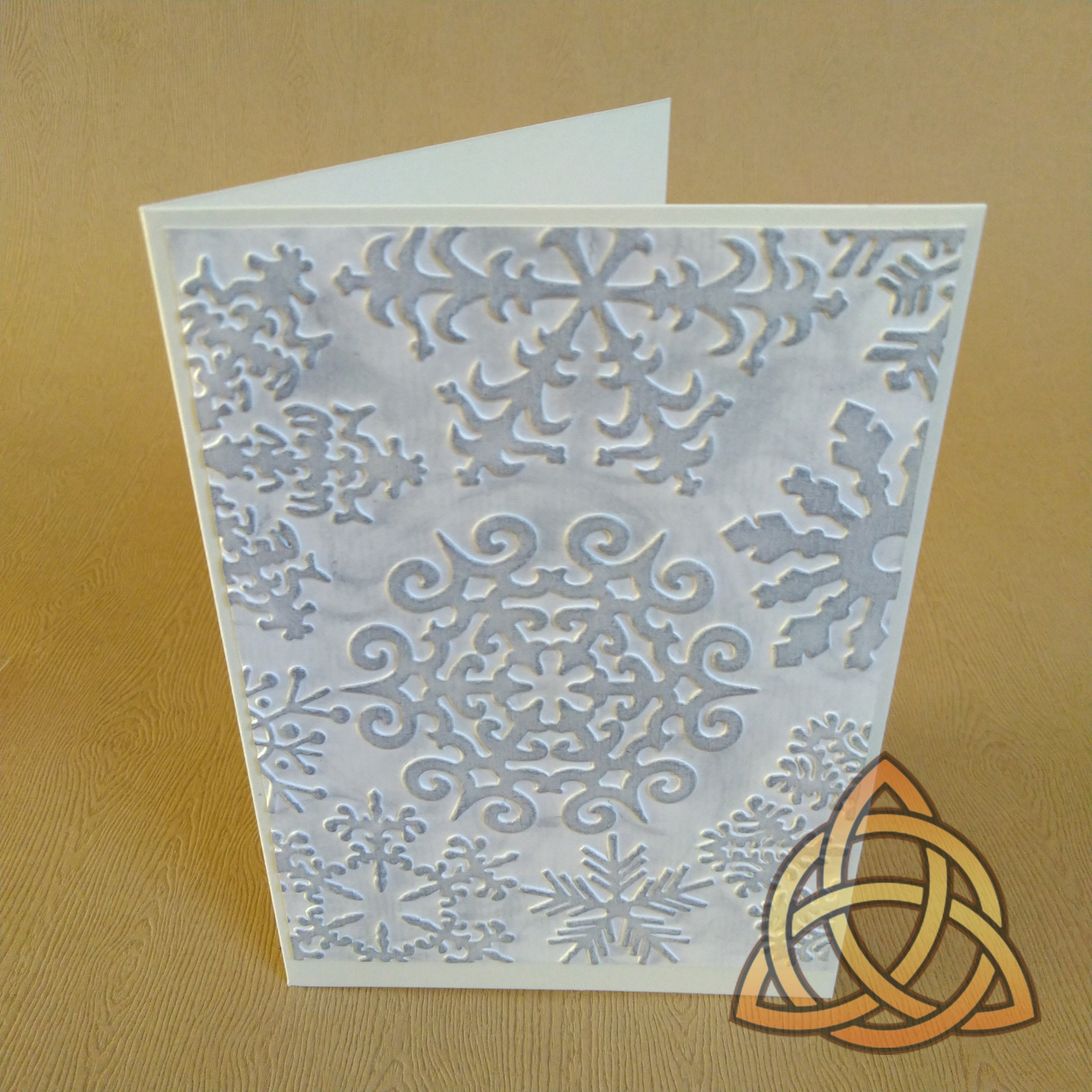 Přání vánoční "Stříbrná sněhová vločka"