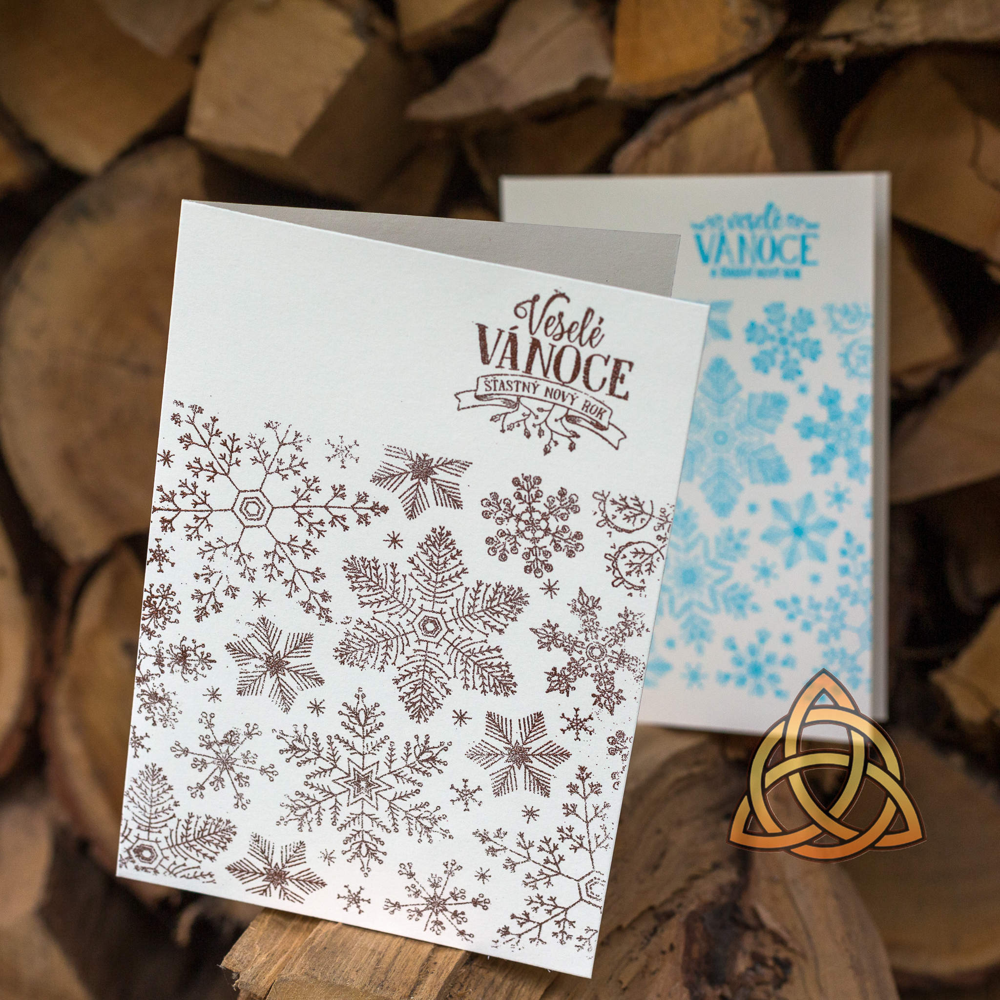 Přání "Vánoční vločky" (varianty)