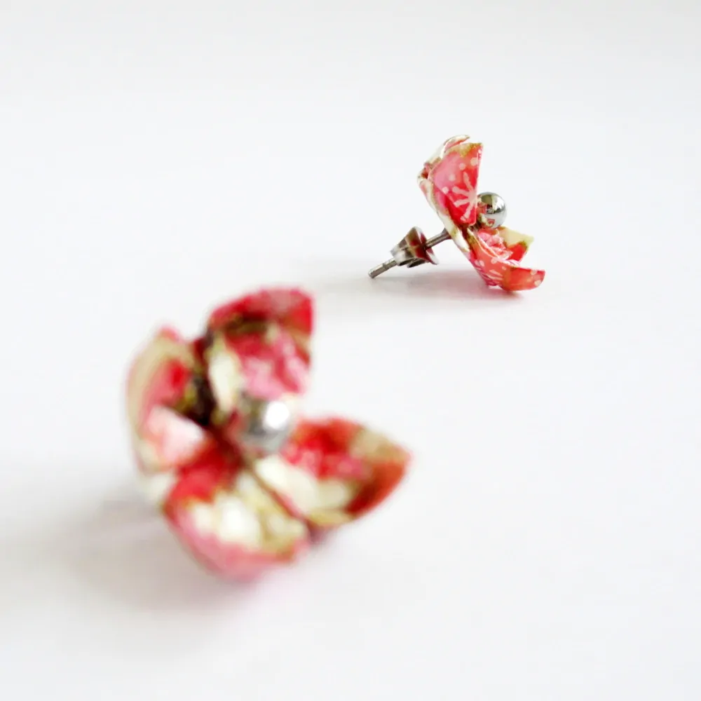 Náušnice "Pod rozkvetlou třešní" (lotos)