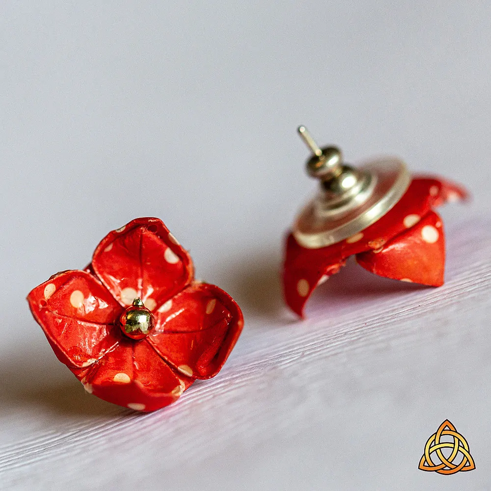 Náušnice "Ferda mravenec" (lotos)