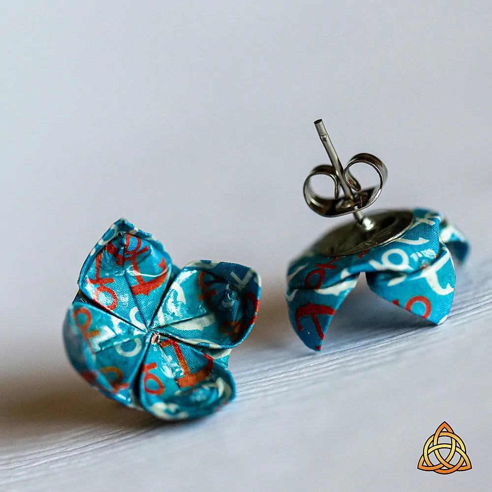 Náušnice "Námořnická" (lotos)