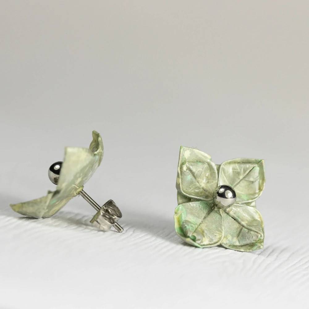 Náušnice "Stříbrné vánoce" (lotos)