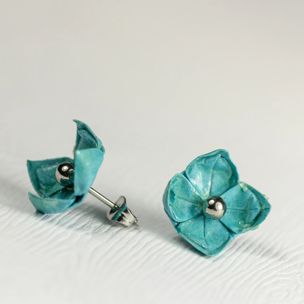 Náušnice "V barvách moře" (lotos)