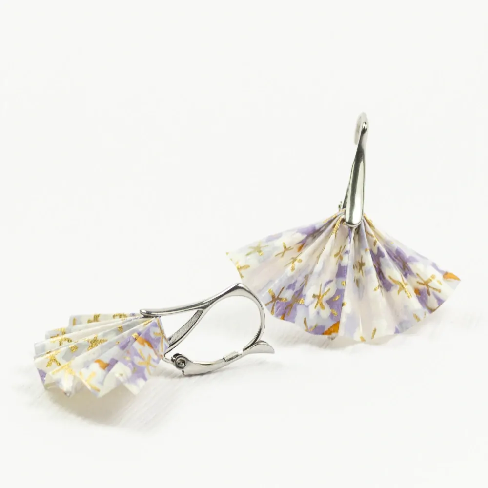 Náušnice "Fialky kam se podíváš" (tanečnice)