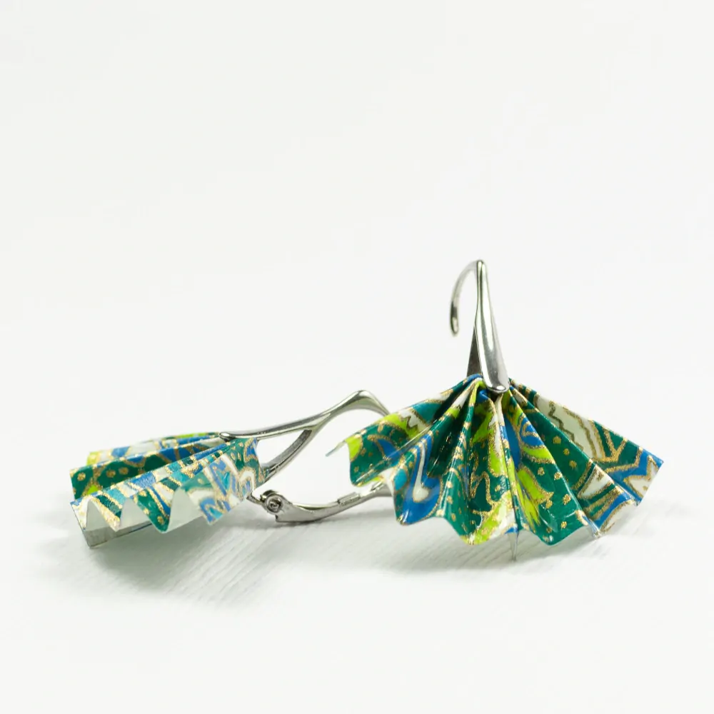 Náušnice "Lesním vílám" (vějíře)