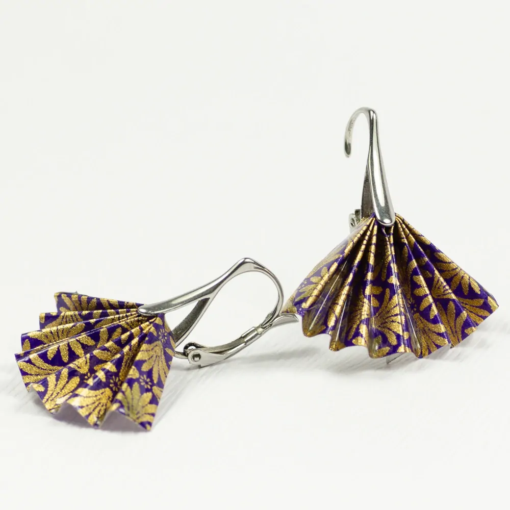 Náušnice "S vášní pro fialovou" (tanečnice)