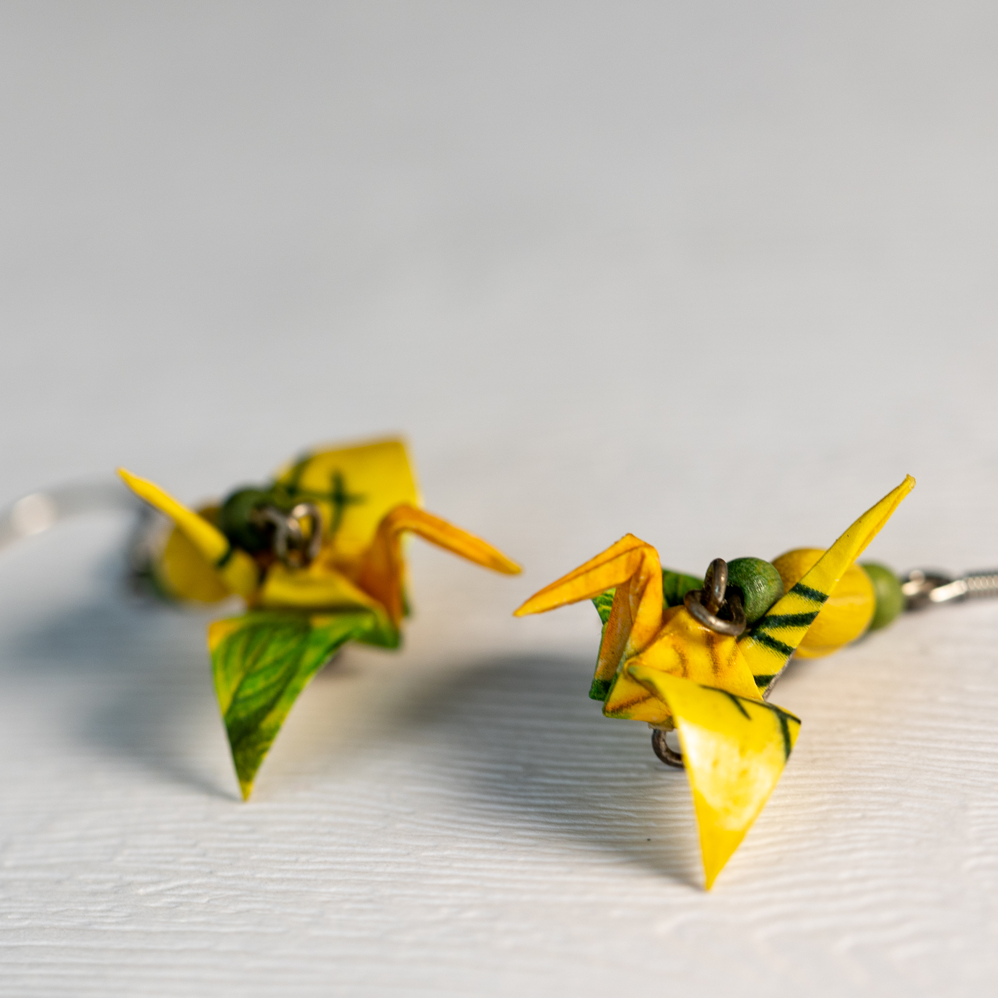 Náušnice "Medová máta" (jeřáb)