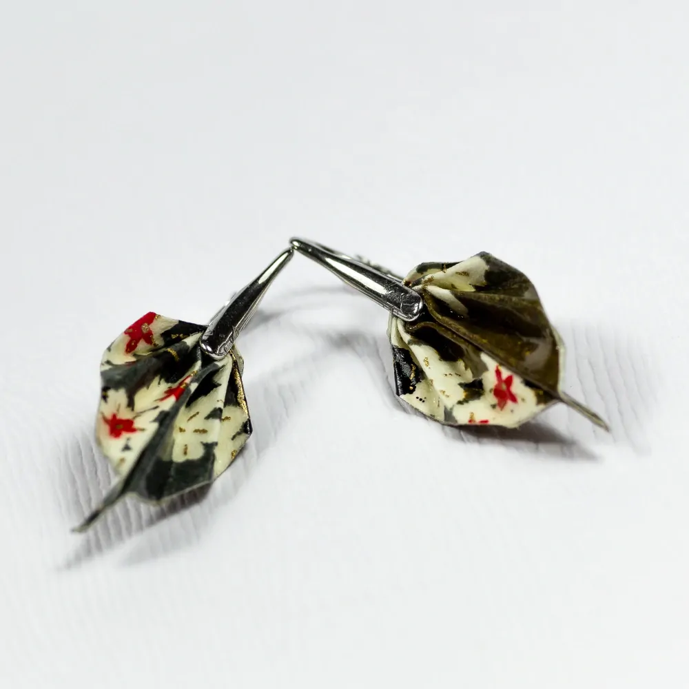 Náušnice "Sakurová romance" (listy)