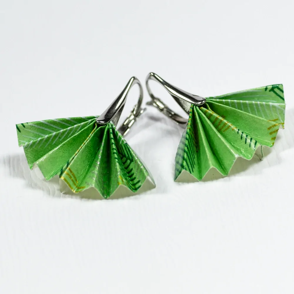 Náušnice "Zelená záplava" (tanečnice)