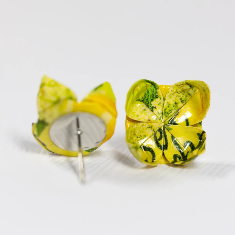 Náušnice "Bezinková" (lotos)