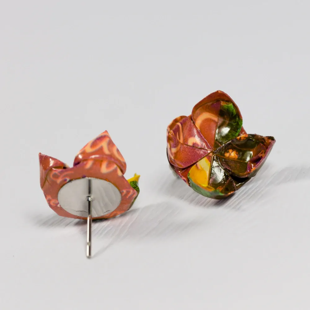 Náušnice "Rybízová" (lotos)