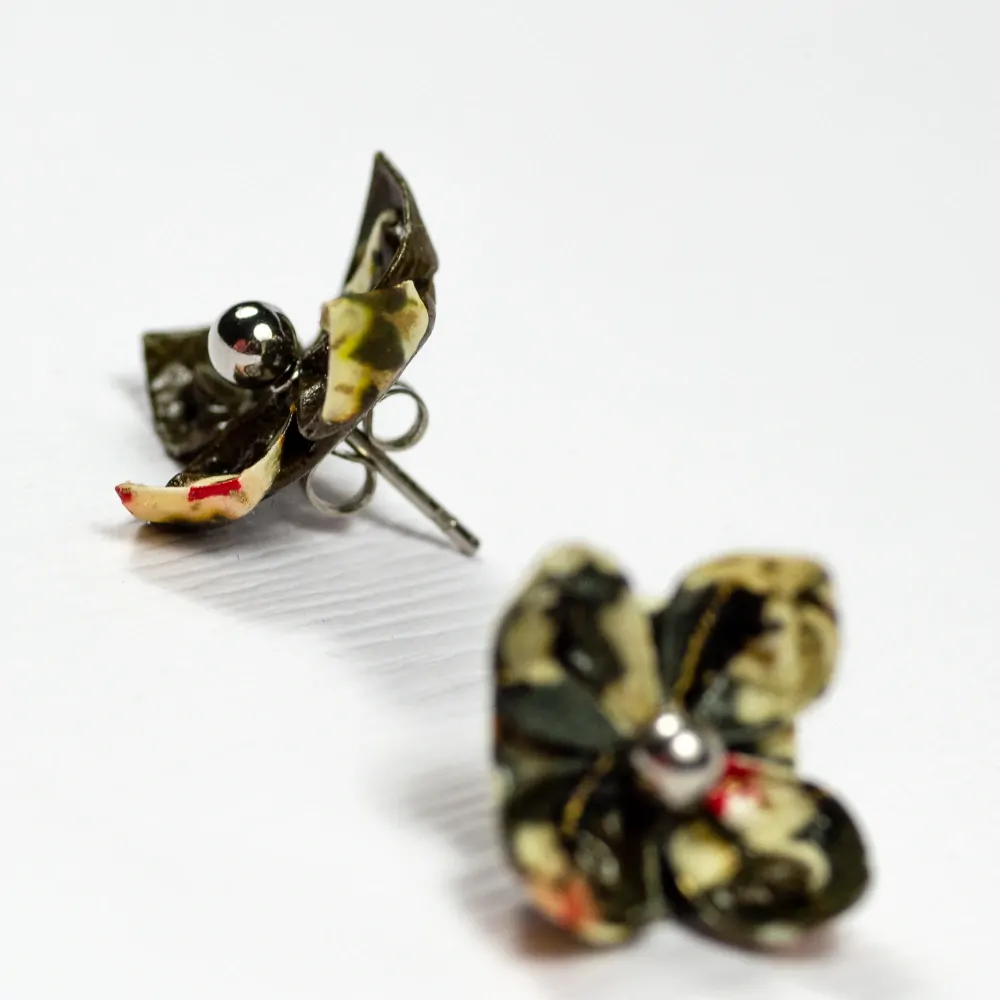 Náušnice "Sakura v noci" (lotos)