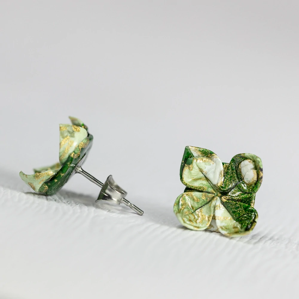 Náušnice "Vodnická láska" - lotosy malé