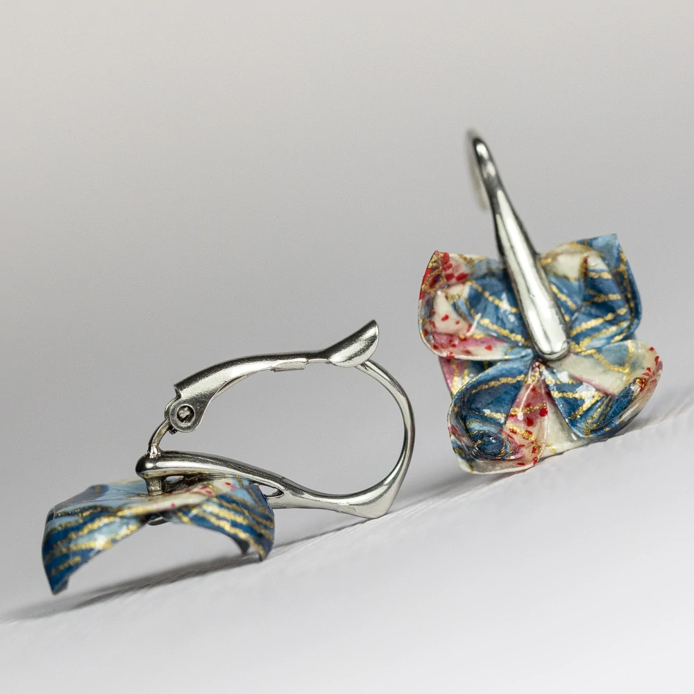 Náušnice "Květy lilie" (lotosy)