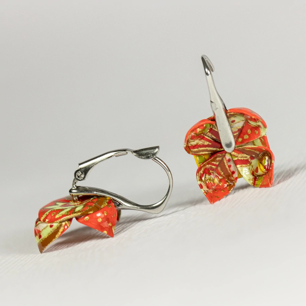 Náušnice "Západ slunce" (lotosy)