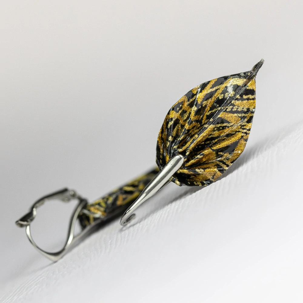 Náušnice "Bambusový háj" (listy)