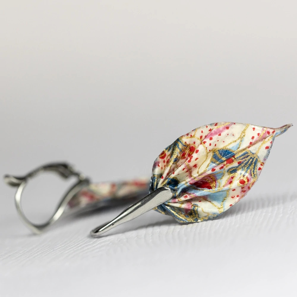 Náušnice "Květy lilie" (listy)