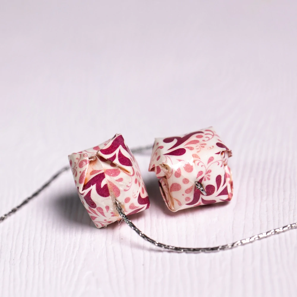 Náušnice "Kapky ohně" (vodní bomba na řetízku)