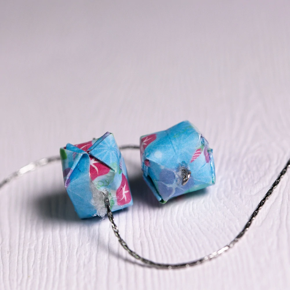 Náušnice "Květy svlačce" (vodní bomba na řetízku)