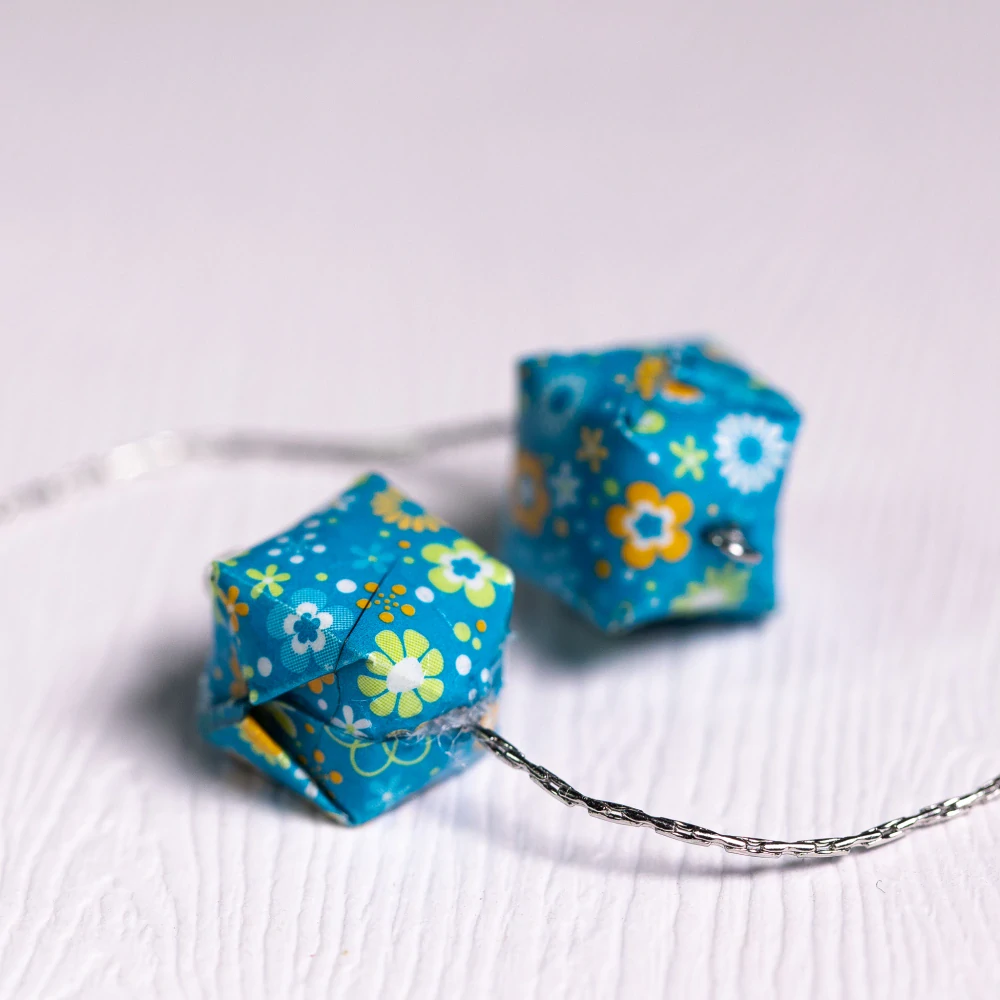 Náušnice "Nejmodřejší květy" (vodní bomba na řetízku)
