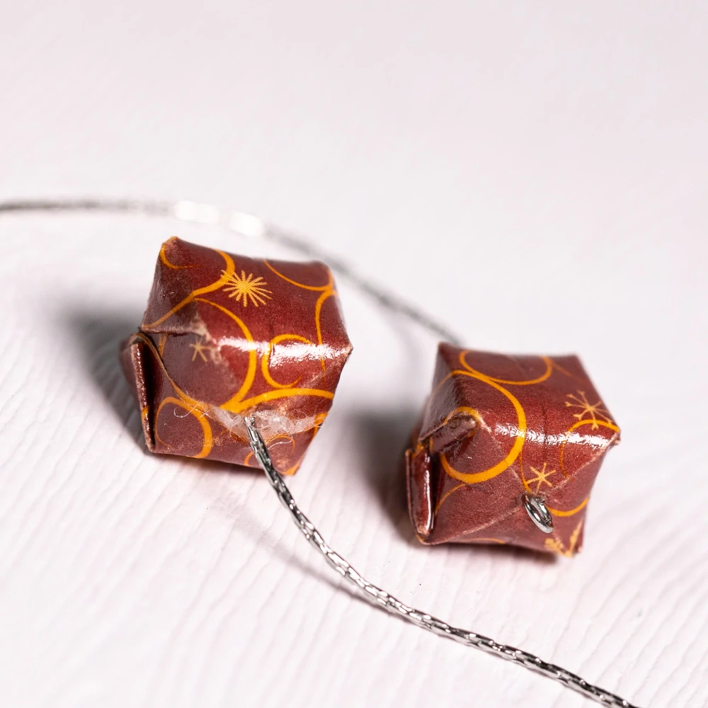 Náušnice "Planoucí vločky" (vodní bomba na řetízku)