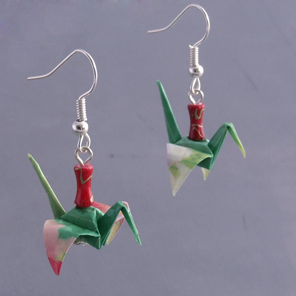 Náušnice "Rozkvetlá jabloň" (jeřáb)