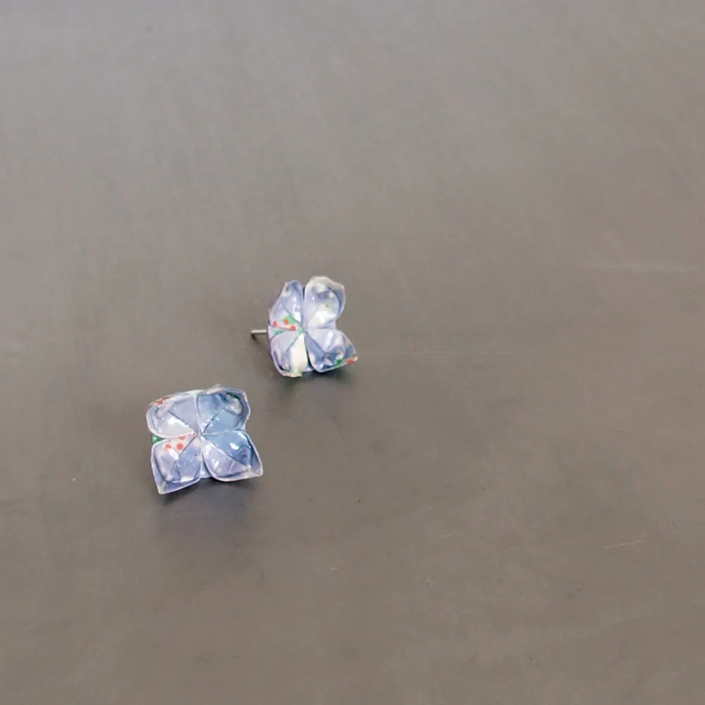 Náušnice "Fialkové stmívání" (lotos)