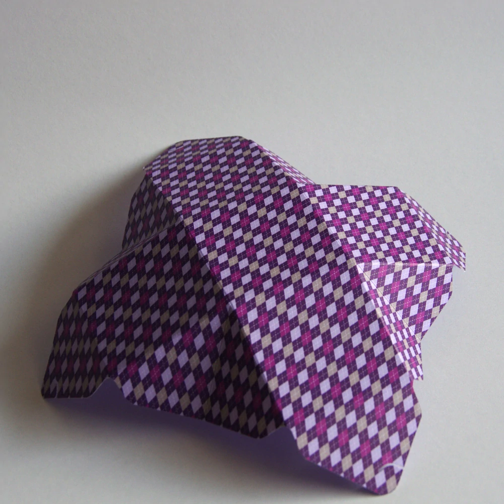 Krabička skládaná Fialové kosočtverce