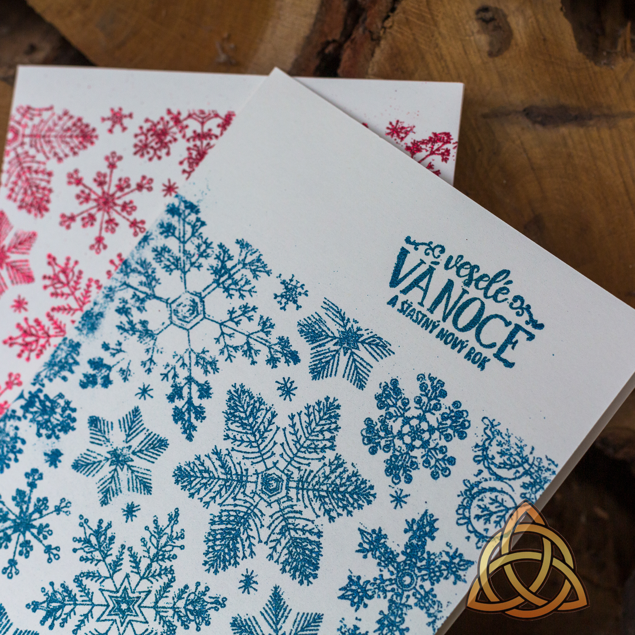 Přání "Vánoční vločky" (varianty)