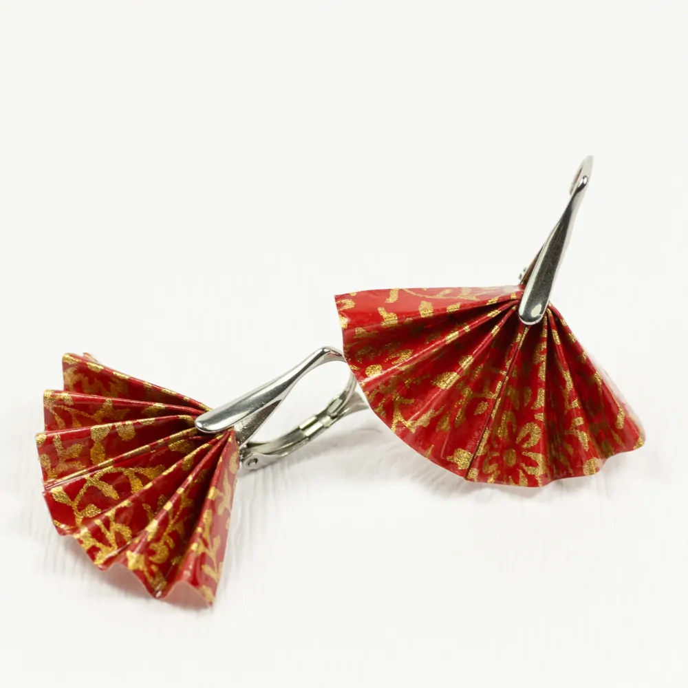 Náušnice "Rudé květy" (tanečnice)