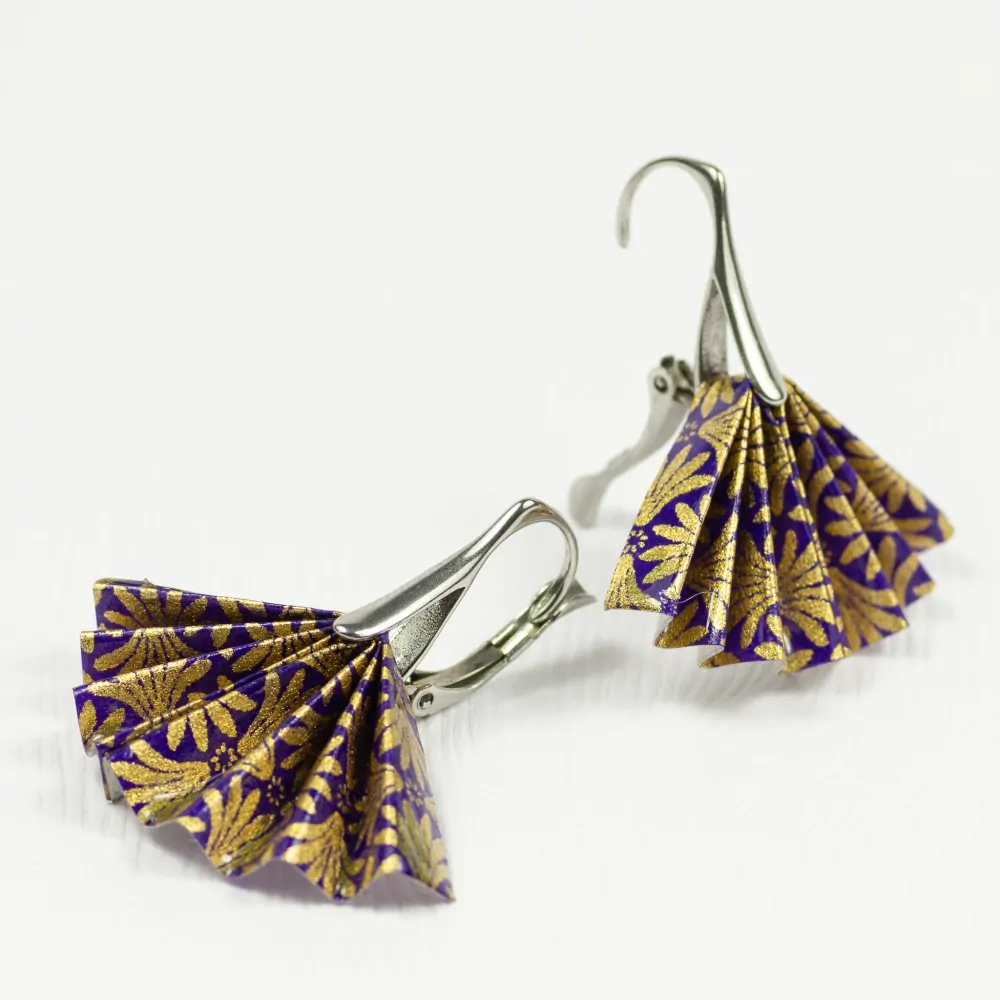 Náušnice "S vášní pro fialovou" (tanečnice)