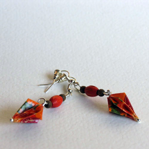 Sada šperků "Červený pomeranč" (paraplíčka)